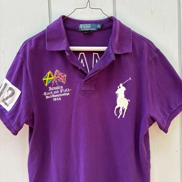 Polo by Ralph Lauren ポロシャツ Jamaica 012 紫 ラルフローレン ポロシャツ ジャマイカ 012 刺繍 ビッグポニー